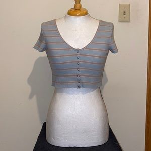 American Eagle Outfitters “ Soft & Sexy Rib Cropped Tee